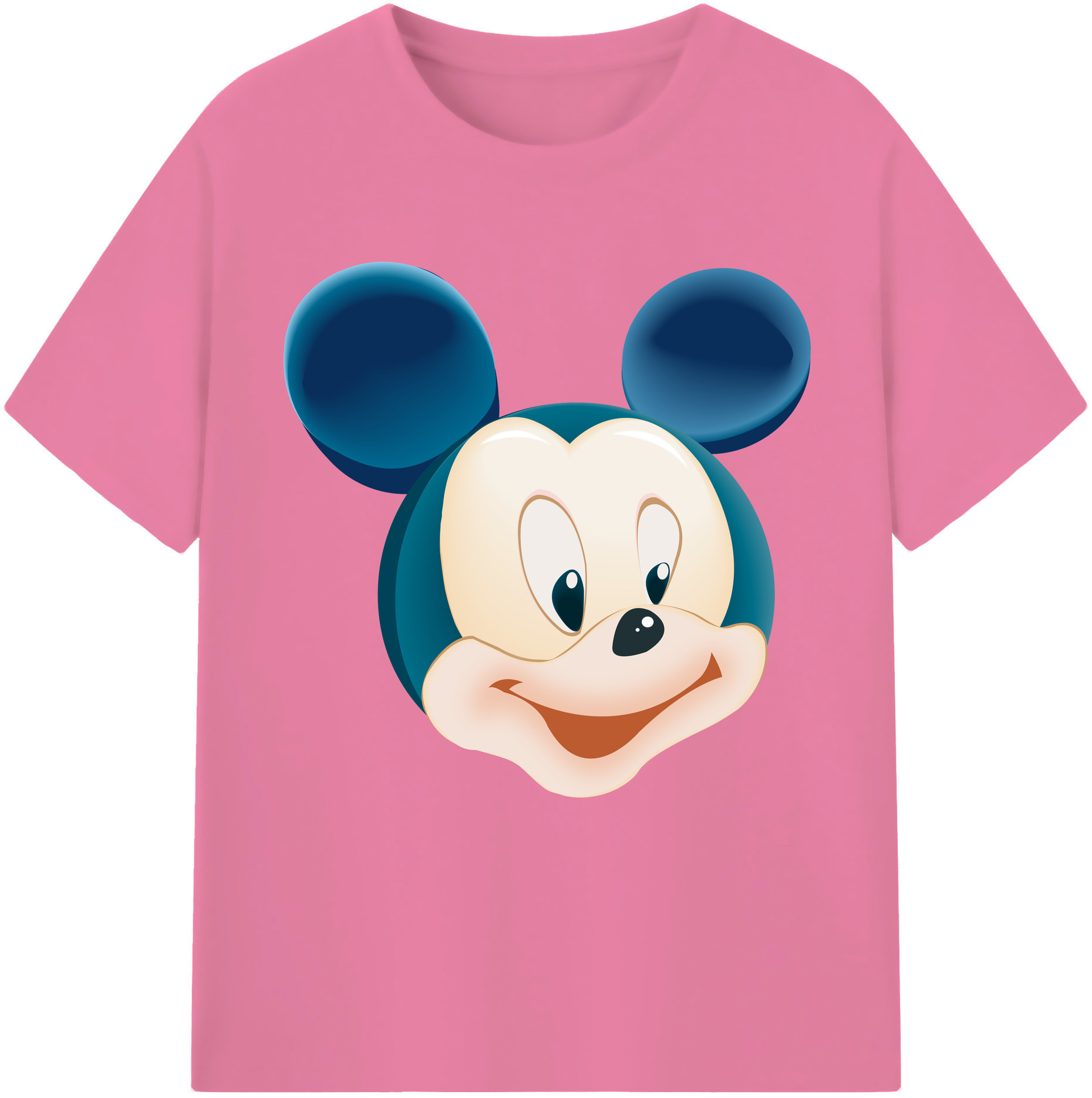 （画像用） ミッキーマウス Mickey Mouse 綿100％半袖Tシャツ（フロントプリント）